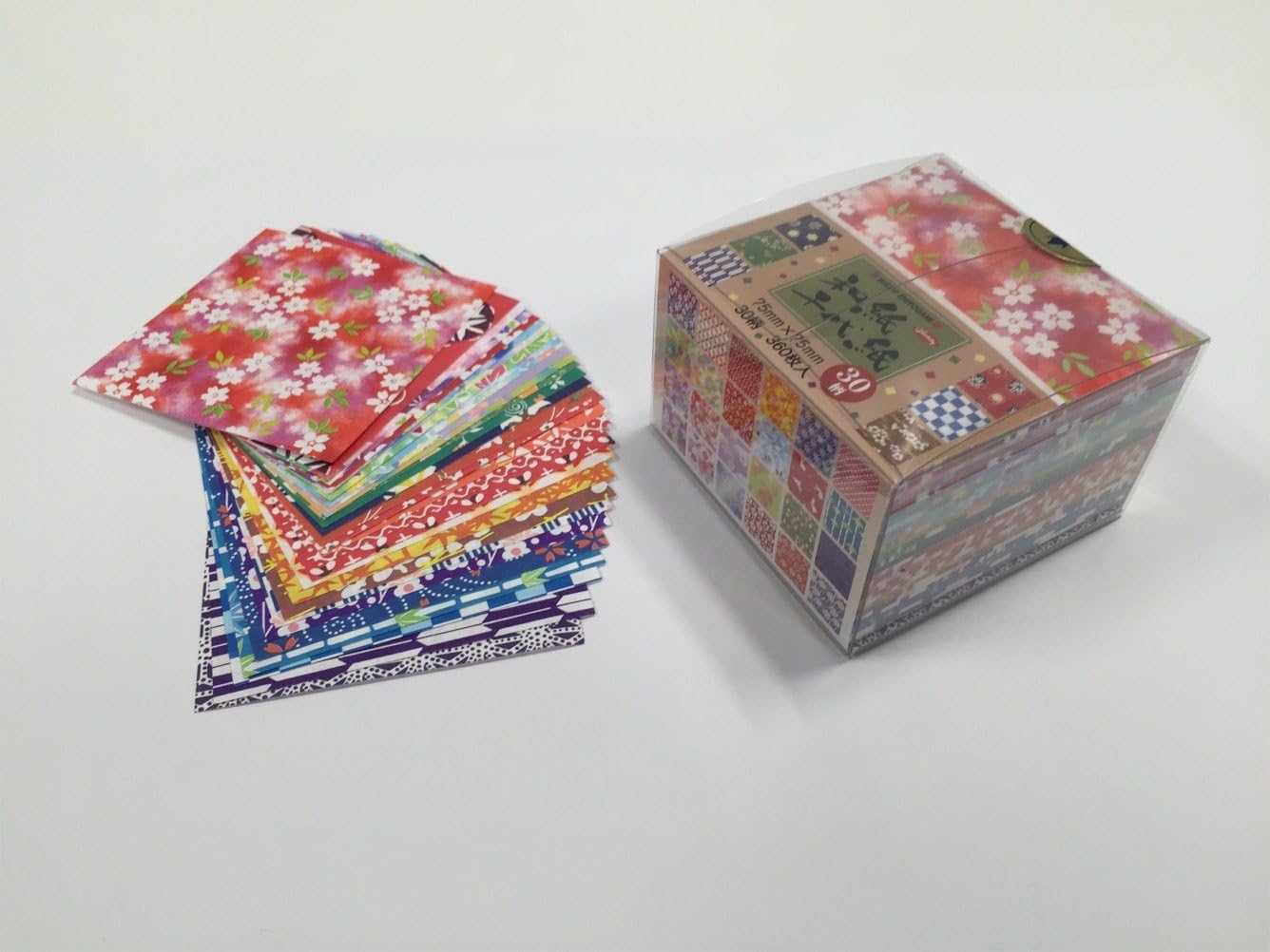 Showa Grim Washi Origami Paper 30 Traditional Patterns 3-Inch