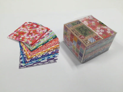 Showa Grim Washi Origami Paper 30 Traditional Patterns 3-Inch