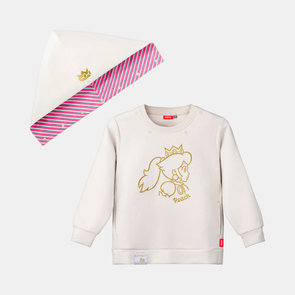 Nintendo Super Mario Kids Peach Hoodie 130 NSJ_8_AEADZ