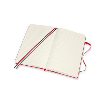 Moleskine Classic Expanded Hardcover Notebook Ruled Large Red