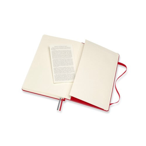Moleskine Classic Expanded Hardcover Notebook Ruled Large Red