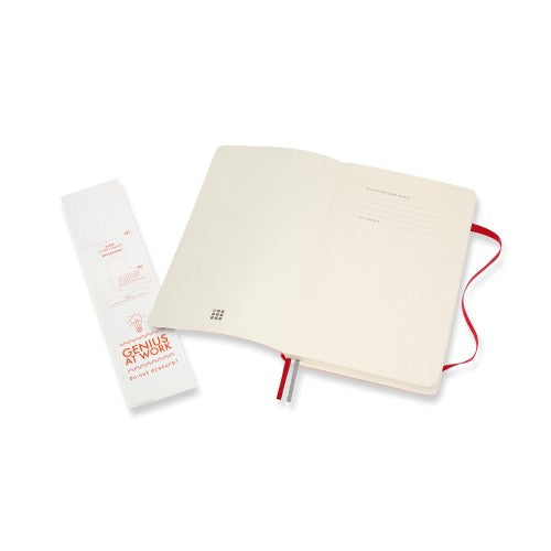 Moleskine Classic Expanded Notebook Soft Cover Large Ruled Red