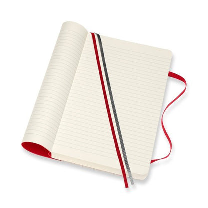 Moleskine Classic Expanded Notebook Soft Cover Large Ruled Red