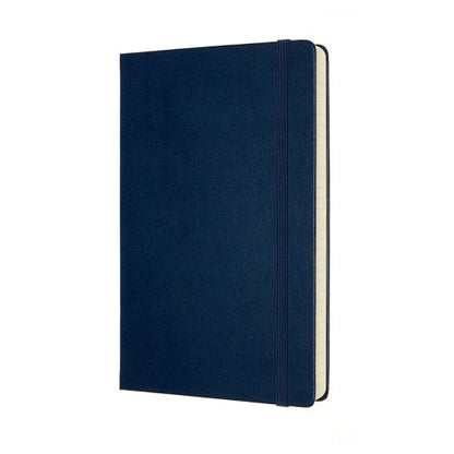 Moleskine Classic Expanded Hardcover Notebook Ruled Large Blue 8.27x5.12in