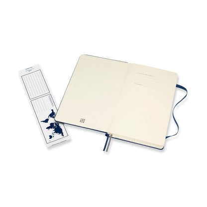 Moleskine Classic Expanded Hardcover Notebook Ruled Large Blue 8.27x5.12in