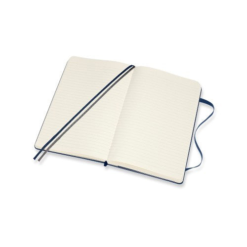 Moleskine Classic Expanded Hardcover Notebook Ruled Large Blue 8.27x5.12in