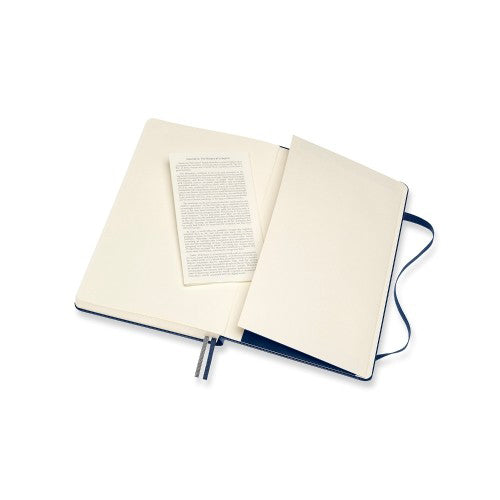 Moleskine Classic Expanded Hardcover Notebook Ruled Large Blue 8.27x5.12in