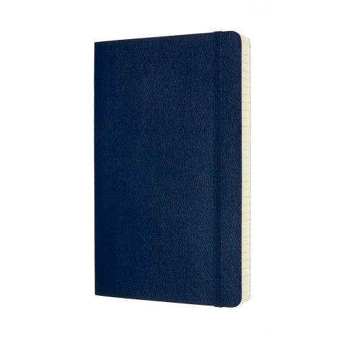 Moleskine Classic Expanded Soft Cover Ruled Notebook Large Blue