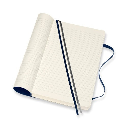 Moleskine Classic Expanded Soft Cover Ruled Notebook Large Blue
