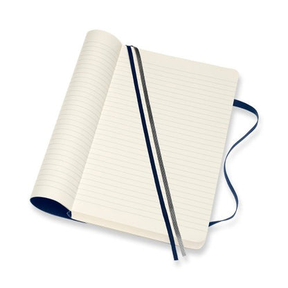 Moleskine Classic Expanded Soft Cover Ruled Notebook Large Blue