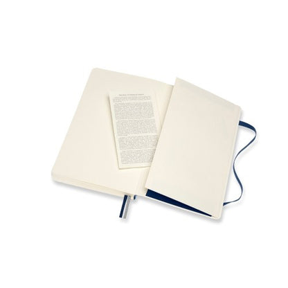 Moleskine Classic Expanded Soft Cover Ruled Notebook Large Blue