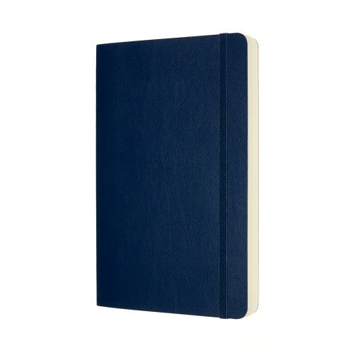 Moleskine Classic Expanded Notebook Soft Cover Large Plain Blue