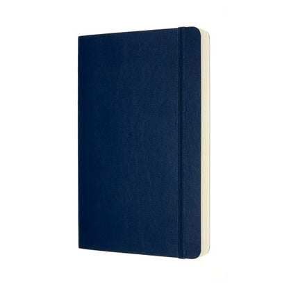 Moleskine Classic Expanded Notebook Soft Cover Large Plain Blue