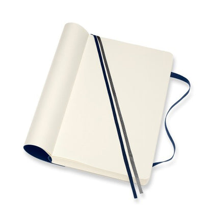 Moleskine Classic Expanded Notebook Soft Cover Large Plain Blue