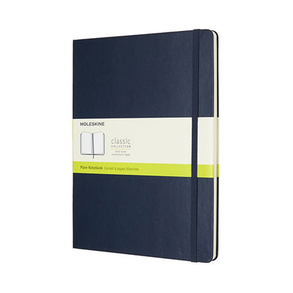 Moleskine Classic Hardcover Notebook Plain XL 9.8x7.5in Blue