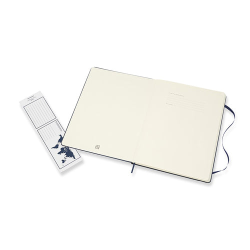 Moleskine Classic Hardcover Notebook Plain XL 9.8x7.5in Blue