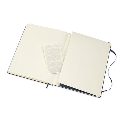 Moleskine Classic Hardcover Notebook Plain XL 9.8x7.5in Blue