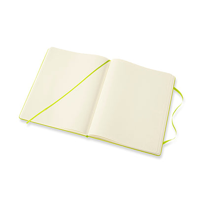 Moleskine Classic Hardcover Notebook Plain XL 9.8x7.5in Lemon Green