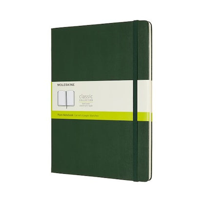 Moleskine Classic Hard Cover Notebook Plain XL Myrtle Green