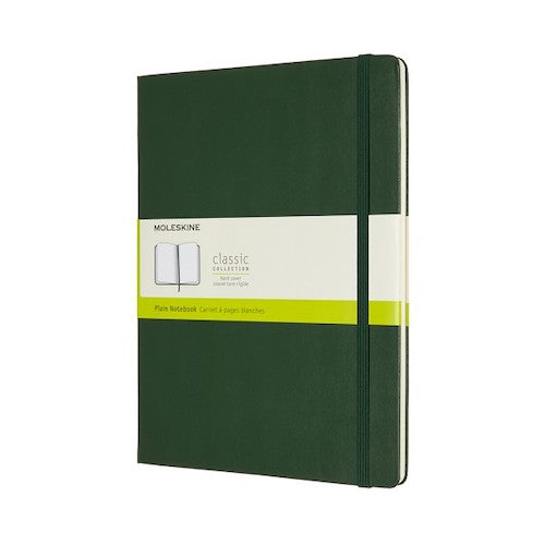 Moleskine Classic Hard Cover Notebook Plain XL Myrtle Green