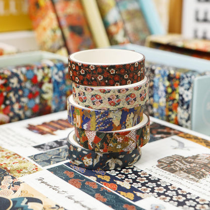 Songdao Ukiyo-e Washi Tape 10-Roll Set 0.4in x 6.6ft Traditional Patterns