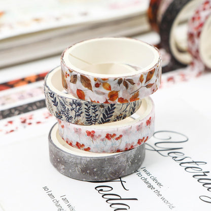 YUBX 60-Piece Floral Washi Tape Set 0.4in x 6.6ft