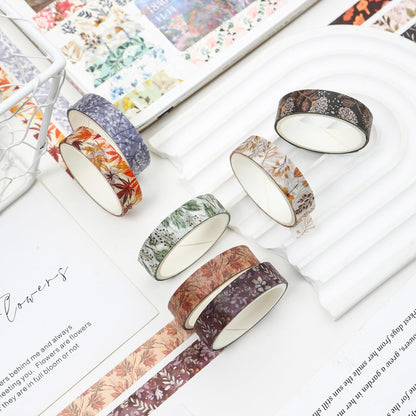 YUBX 60-Piece Floral Washi Tape Set 0.4in x 6.6ft