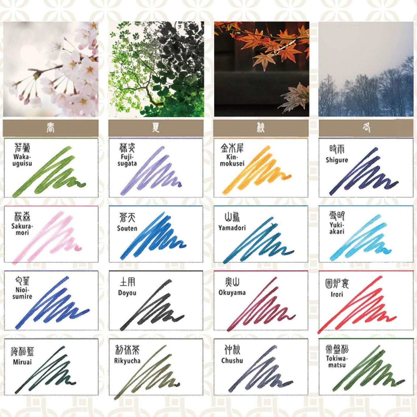 Sailor Shikiori Izayoi-No-Yume Fountain Pen Ink 20ml Mountain Birds