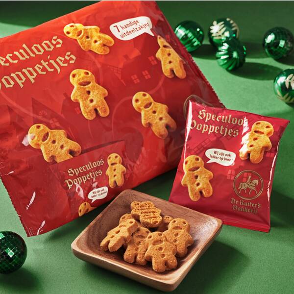 Delautel Mini Doll Caramel Biscuits 168g Christmas