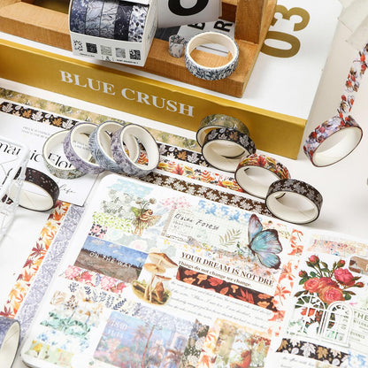 YUBX 60-Piece Floral Washi Tape Set 0.4in x 6.6ft