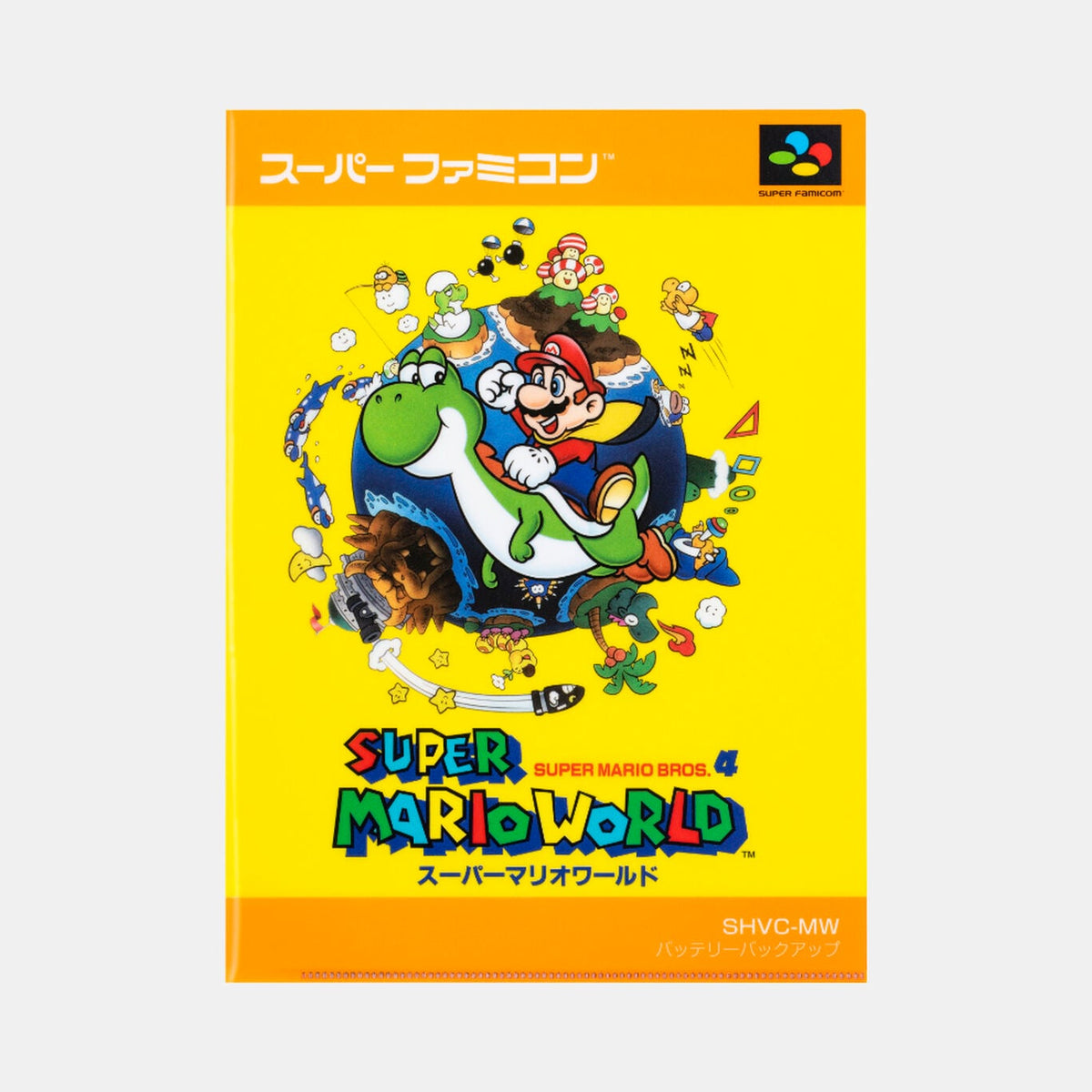 Nintendo Super Mario World Double Pocket Clear File NSJ_8_A5ABG