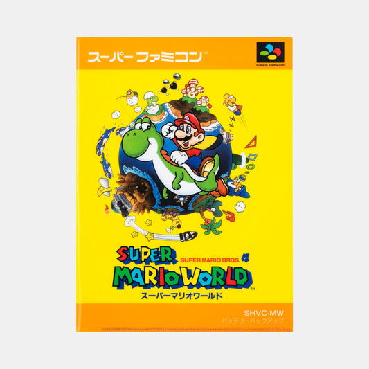 Nintendo Super Mario World Double Pocket Clear File NSJ_8_A5ABG