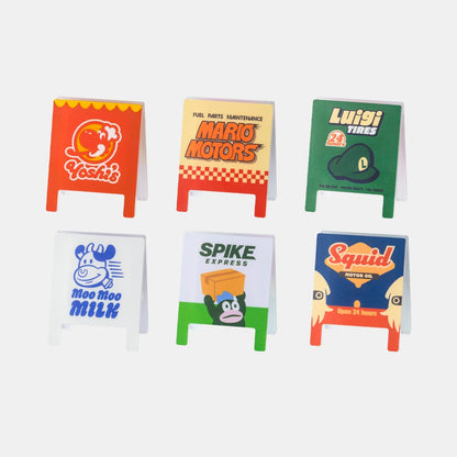 Nintendo Super Mario Mario Kart World Signboard Clip Set