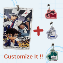 قم بتحميل الصورة في عارض الصور، Make YOUR Own Detective Conan Customized Leather Key chain - Universal Studio Japan Limited