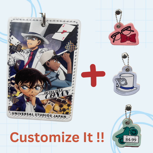 Make YOUR Own Detective Conan Customized Leather Key chain - Universal Studio Japan Limited