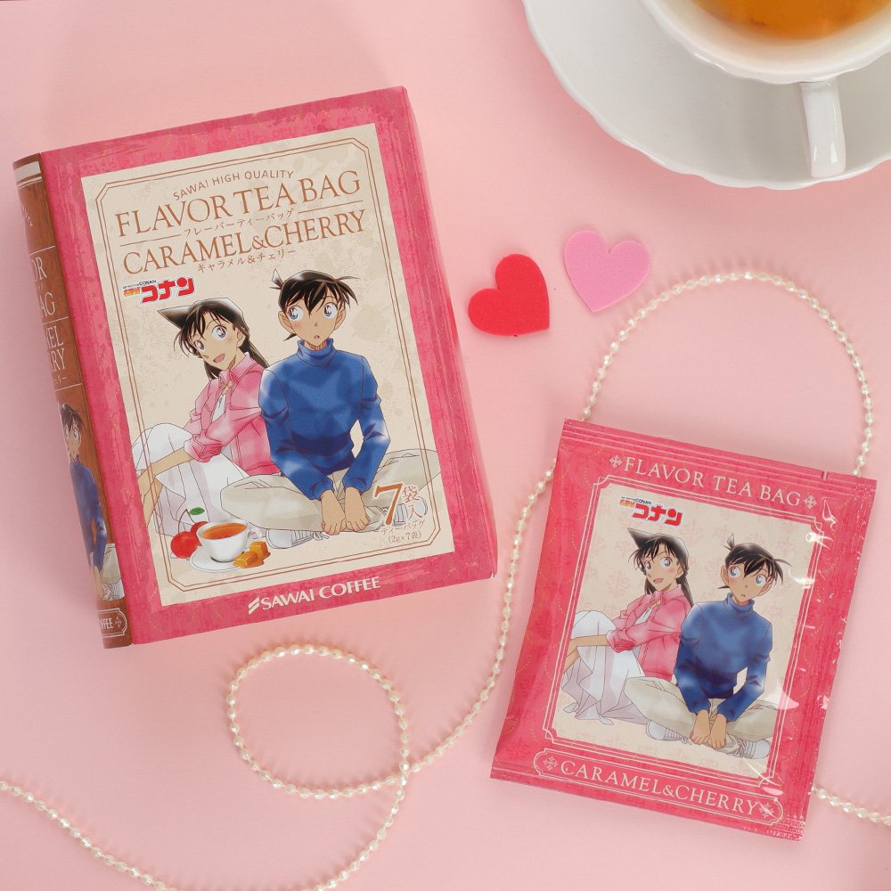 Detective Conan Flavor Tea Bag (Caramel & Cherry x 7packets)