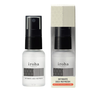 iroha Intimate Deo Refresh Delicate Zone Wiping Mist Orange Peel and Chamomile Scent (30ml)