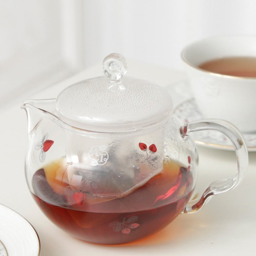 Strawberry Heat Resistant Teapot - Afternoon Tea Limited