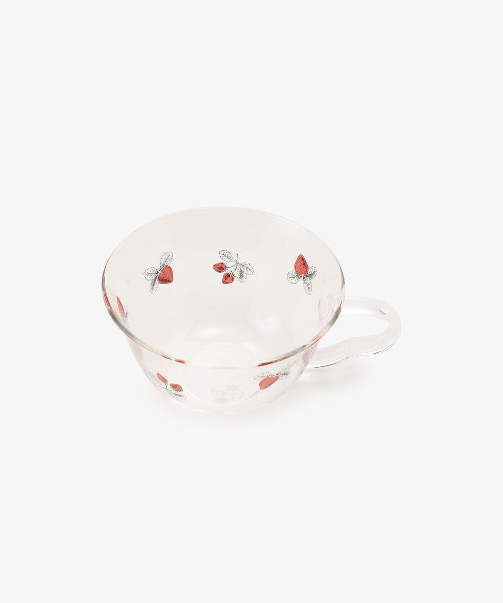 Strawberry Glass Cup & Saucer - Afternoon Tea Limited