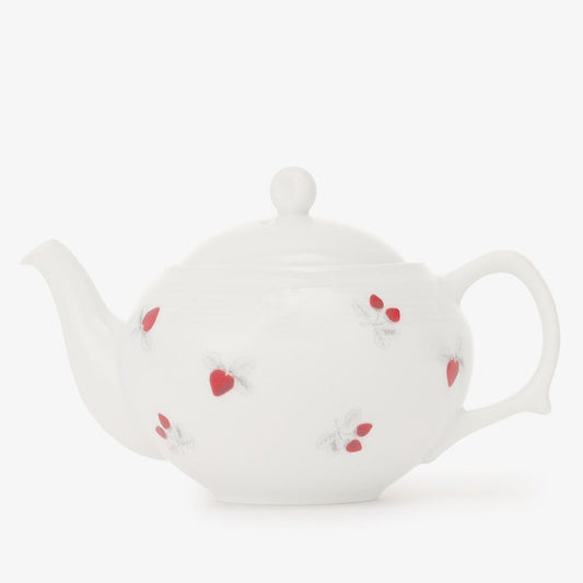 Strawberry Teapot with Tea Strainer - Afternoon Tea Limited