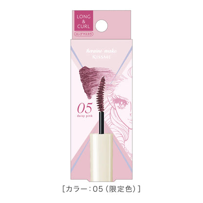 ماسكارا Kiss Me Heroine Make Long &amp; Curl Advanced Film C [إصدار محدود] - 05 Daisy Pink