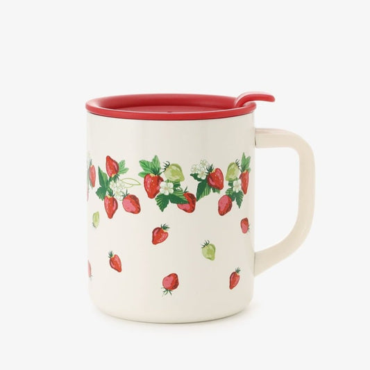 Strawberry Stainless Steel Mug Cup 300ml - Afternoon Tea Limited