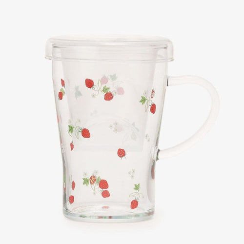 Strawberry Mug with Heat Resistant Filter - Afternoon Tea Limited