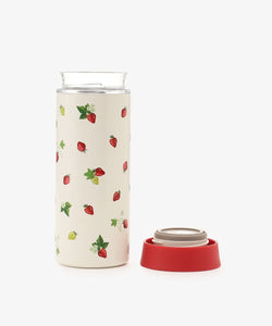 Strawberry Stainless Steel Tumbler 350ml - Afternoon Tea Limited