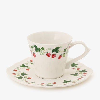 Strawberry Porcelain Cup & Saucer - Afternoon Tea Limited