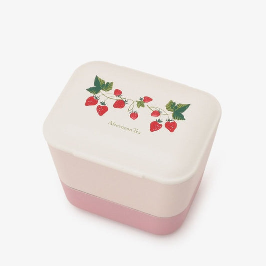 Strawberry 2-tier Mini Lunch Box - Afternoon Tea Limited