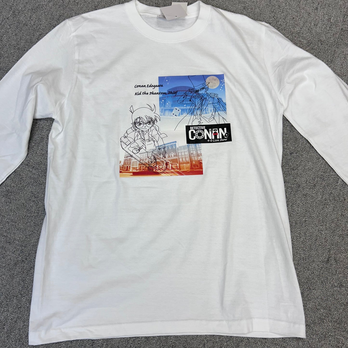 Detective Conan Long Sleeve Logo T-shirt (M~L) - Universal Studio Japan Limited