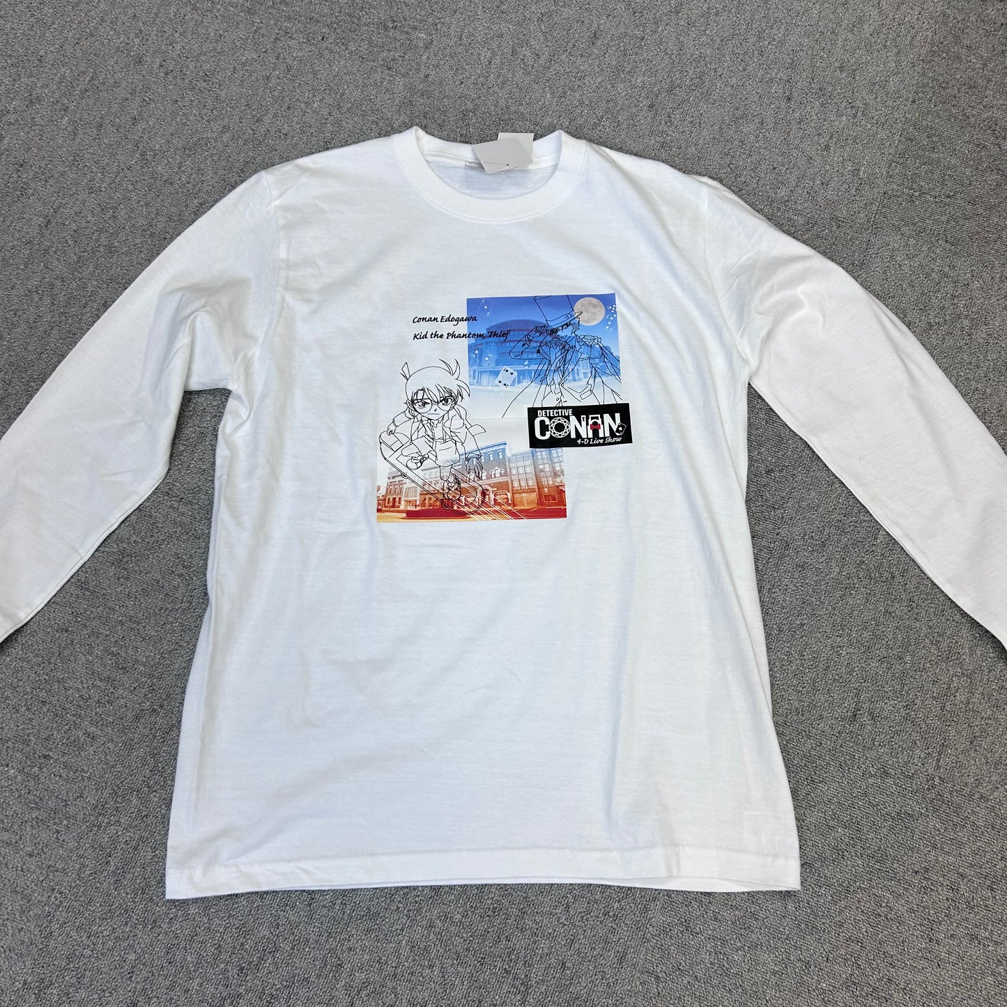 Detective Conan Long Sleeve Logo T-shirt (M~L) - Universal Studio Japan Limited