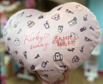 Kirby's Dream Land Kirby Sunny Day Mochimochi Heart Cushion (Design 1)