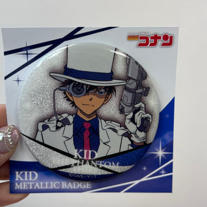 Detective Conan Metallic Can Badge - Kid